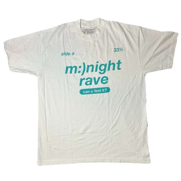 AWGE Midnight Rave White Shirt Men's Medium ASAP Rocky Midnight